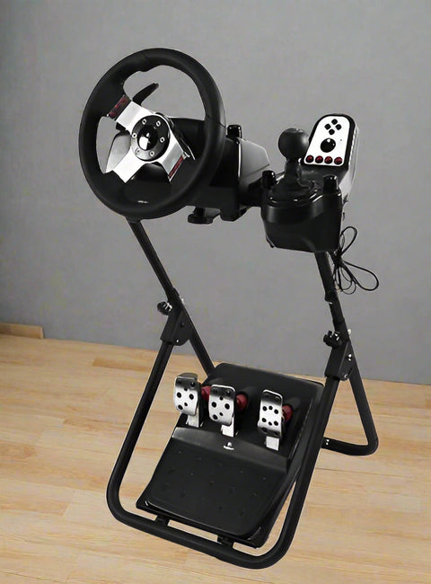 Adjustable Racing Wheel Stand for PlayStation and Xbox – GY009 Model
Foldable Gaming Steering Wheel Mount for Logitech and Thrustmaster
Universal Racing Simulator Stand Compatible with G29, G920, T300RS
GY009 Racing Wheel Base with Adjustable Height and Tilt
Sturdy Steel Gaming Simulator Wheel Stand for PC Console Racing