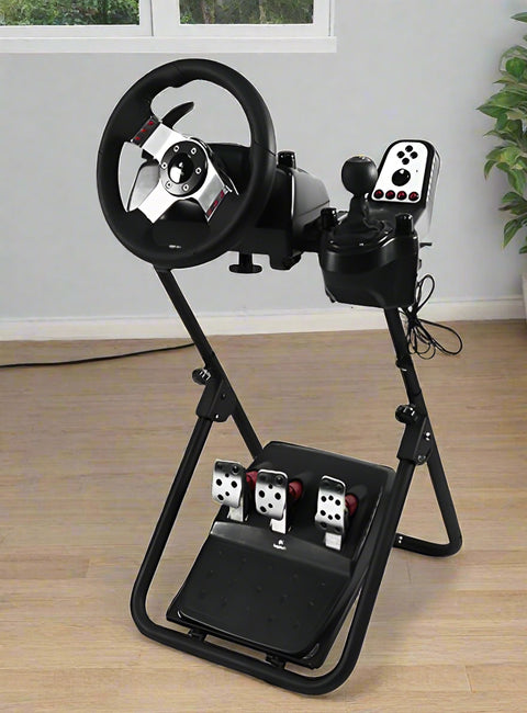 Adjustable Racing Wheel Stand for PlayStation and Xbox – GY009 Model
Foldable Gaming Steering Wheel Mount for Logitech and Thrustmaster
Universal Racing Simulator Stand Compatible with G29, G920, T300RS
GY009 Racing Wheel Base with Adjustable Height and Tilt
Sturdy Steel Gaming Simulator Wheel Stand for PC Console Racing