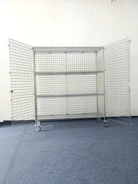 NEW SECURITY LOCKABLE STORAGE RACK SAFETY CAGE - with | Sold by Uncle Wiener's Wholesale