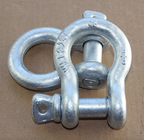 Galvanized Screw Pin Clevis Anchor Shackles – Various Sizes
