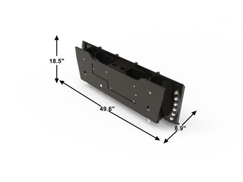 Hydraulic tilt rotator plate mounted on skid steer
Close-up of HTMP1220 rotator plate construction
Top-down view of tilt functionality
HTMP1220 plate attachment with hydraulic hoses
Universal quick attach on HTMP1220 unit