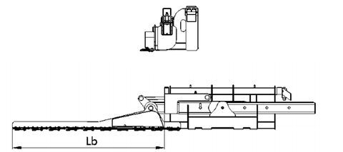 Skid Steer with Red Hydraulic Sickle Bar Hedge Trimmer (Model SHC1680)
Attachment View: Close-up of sickle blade trimming mechanism
Side Profile: Brush cutter attached to loader, angled for hedge cutting
