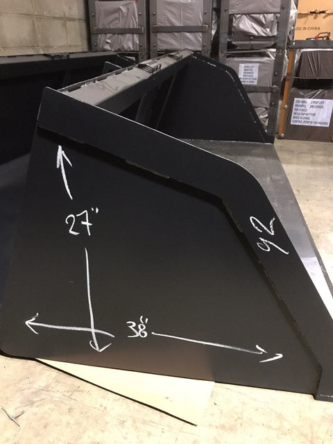 NEW SKID STEER SNOW & MULCH BUCKET - with 68" | Sold by Uncle Wiener's Wholesale
