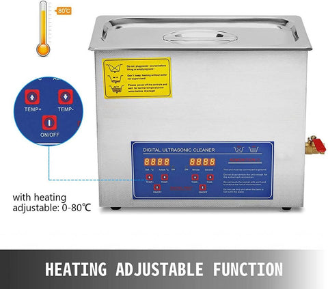 Stainless steel ultrasonic cleaner with digital LED control panel
2L ultrasonic cleaning machine with heating element
Professional heated ultrasonic cleaner – 10L capacity
Ultrasonic cleaner for jewelry, tools, and carburetors
Heavy-duty ultrasonic tank for industrial use