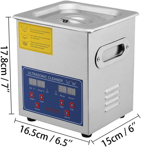 Stainless steel ultrasonic cleaner with digital LED control panel
2L ultrasonic cleaning machine with heating element
Professional heated ultrasonic cleaner – 10L capacity
Ultrasonic cleaner for jewelry, tools, and carburetors
Heavy-duty ultrasonic tank for industrial use