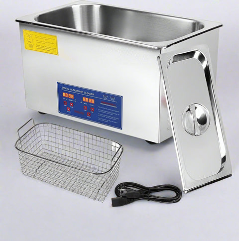 Stainless steel ultrasonic cleaner with digital LED control panel
2L ultrasonic cleaning machine with heating element
Professional heated ultrasonic cleaner – 10L capacity
Ultrasonic cleaner for jewelry, tools, and carburetors
Heavy-duty ultrasonic tank for industrial use