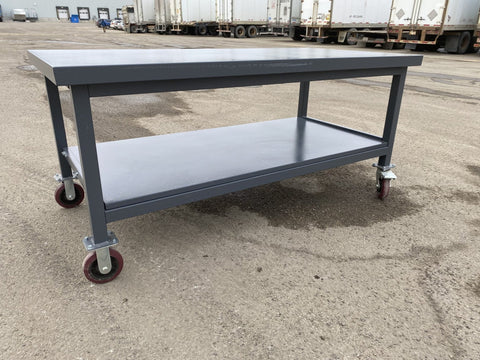 Steel Rolling Tool Table with Two Layers and Locking Casters – TC025M
Mobile Workbench with Gray Finish in Garage Setup
Heavy-Duty 2-Tier Steel Workstation for Industrial Use
Tool Table with Smooth-Rolling Wheels and Shelf Storage
Front Angle of Steel Workbench with Lower Shelf and Locking Wheels
Industrial Workshop Setup Featuring TC025M Rolling Bench
Side View of Assembled Rolling Work Table in Gray Metal