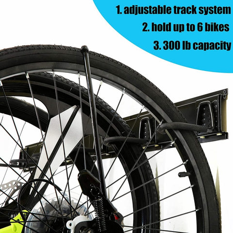 New Wall Mount 6 - Bike Storage Hanger – Heavy Duty Garage Bike Rack & Organizer WTU3171 - with | Sold by Uncle Wiener's Wholesale