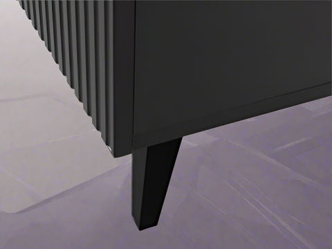 "Modern wall-mounted TV stand with fireplace insert"
"Gloss black and white floating TV unit with LED fireplace"
"31.5-inch electric fireplace built into media console"
"Sleek wall-mounted entertainment unit for 80-inch TV"