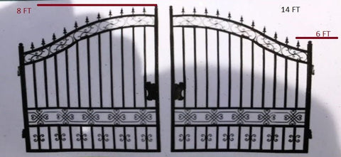 Wrought Iron Black Driveway Gate Set
Decorative Iron Entry Gates for Farm and Ranch
Durable Wrought Iron Gates – Deer Design
Heavy-Duty Black Iron Gates for Estate Entrance
Tree of Life Wrought Iron Entry Gate Design