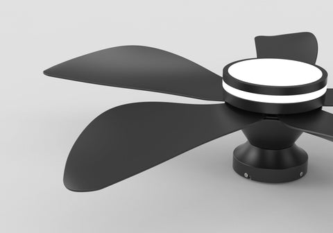 New ZY996 42" Smart LED Ceiling Fan – Modern Black with Remote & APP Control ZY996 - with | Sold by Uncle Wiener's Wholesale