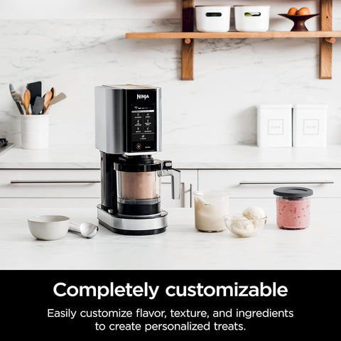 Ninja NC301C, CREAMi Ice Cream, Gelato, Milkshake, Sorbet, Smoothie Bowl, and Lite Ice Cream Maker, 7 One - Touch Programs (Canadian Version), 16oz - with | Sold by Uncle Wiener's Wholesale