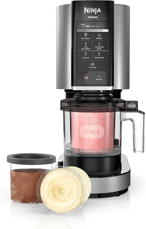 Ninja NC301C, CREAMi Ice Cream, Gelato, Milkshake, Sorbet, Smoothie Bowl, and Lite Ice Cream Maker, 7 One - Touch Programs (Canadian Version), 16oz - with | Sold by Uncle Wiener's Wholesale