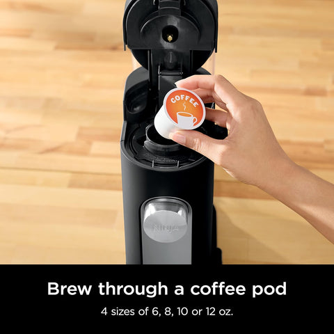 Ninja PB040C Pods & Grounds Single - Serve Coffee Maker, K - Cup Pod Compatible, 56 - oz. Reservoir, Iced Coffee Maker, Black - with | Sold by Uncle Wiener's Wholesale