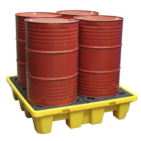 Oil Spill Containment Tray Pallet – Leak - Proof Barrel Storage Solution (SKU 216458) - with | Sold by Uncle Wiener's Wholesale