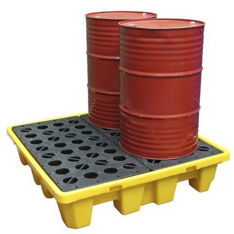 Oil Spill Containment Tray Pallet – Leak - Proof Barrel Storage Solution (SKU 216458) - with | Sold by Uncle Wiener's Wholesale