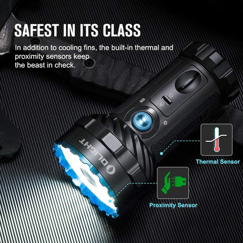 OLIGHT Marauder 2 Ultra Bright Rechargeable 14,000 - Lumen Flashlight – 800m Spotlight & 12 - LED Floodlight Combo - with | Sold by Uncle Wiener's Wholesale