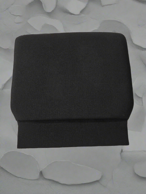 padded-gray-church-chair-seat-top-view