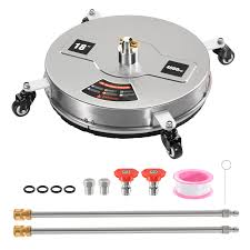 Pressure Washer Surface Cleaner – 18" & 20" for Concrete & Wood Driveways - with 18" | Sold by Uncle Wiener's Wholesale