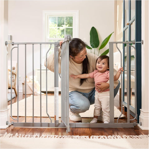 Regalo Easy Step Baby Safety Gate – 30-Inch Tall Metal Walk-Through Gate for Doorways”
Side View: “Regalo 30-Inch Baby Gate with Secure Latch and Metal Frame”
Walk-Through: “Easy Step Gate Walk-Through Design with One-Touch Release”
Installation View: “Pressure-Mounted Baby Gate Installed in Hallway