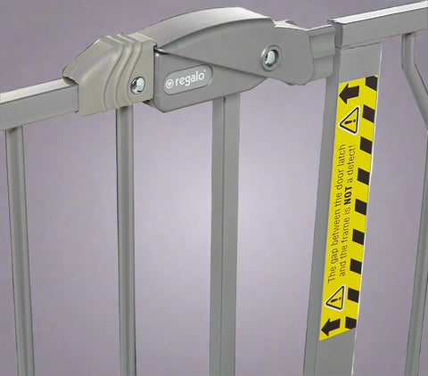 Regalo Easy Step Baby Safety Gate – 30-Inch Tall Metal Walk-Through Gate for Doorways”
Side View: “Regalo 30-Inch Baby Gate with Secure Latch and Metal Frame”
Walk-Through: “Easy Step Gate Walk-Through Design with One-Touch Release”
Installation View: “Pressure-Mounted Baby Gate Installed in Hallway