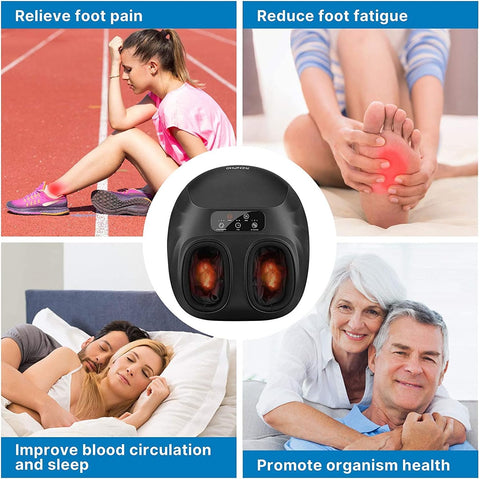 RENPHO Foot Massager Machine with Heat, Electric Shiatsu Foot Massager with Remote Control, Deep Kneading, Relieve Plantar Fasciitis and Tired Muscles, Fits Men Feet Size Up to 14, Home and Office Use - with | Sold by Uncle Wiener's Wholesale