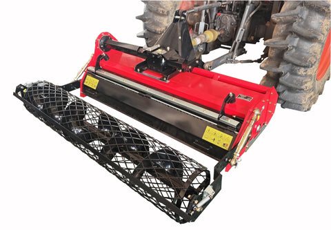 Rotary Stone Burier Tillers – 45" & 60" – PTO Driven – 3 - Point Hitch – 25–50 HP Tractor Compatible – Heavy - Duty Soil Preparation Attachments - SKID STEER ATTACHMENT with 45” Rotary Stone Burier Tiller SB125115 | Sold by Uncle Wiener's Wholesale