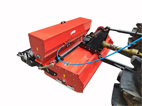 Rotary Stone Burier Tillers – 45" & 60" – PTO Driven – 3 - Point Hitch – 25–50 HP Tractor Compatible – Heavy - Duty Soil Preparation Attachments - SKID STEER ATTACHMENT with Seeder Attachment For SB165115 | Sold by Uncle Wiener's Wholesale