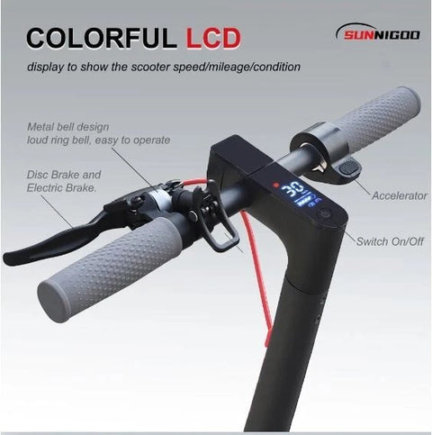 New 350W Electric Scooter – 30KM Range, LCD Display, App Control, Foldable Design, 30kmh 3848581