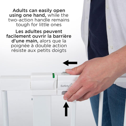 Safety 1st Tall and Wide Easy Install Gate - White - with | Sold by Uncle Wiener's Wholesale