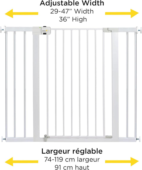 Safety 1st Tall and Wide Easy Install Gate - White - with | Sold by Uncle Wiener's Wholesale