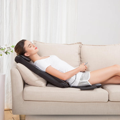 Snailax Shiatsu Massage Seat Cushion, Back Massager with Heat, Massage Chair Pad Seat Massage for Full Back, Kneading Back Massager, Home Office Seat use, Gifts for Dad/Mom - with | Sold by Uncle Wiener's Wholesale