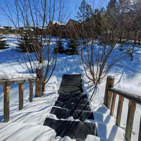 Snow Melting Stair Mat 10x30 FT – Heated Rubber Ice Melt Mat for Stairs, Walkways, & Entrances Model SMM01030 - with | Sold by Uncle Wiener's Wholesale