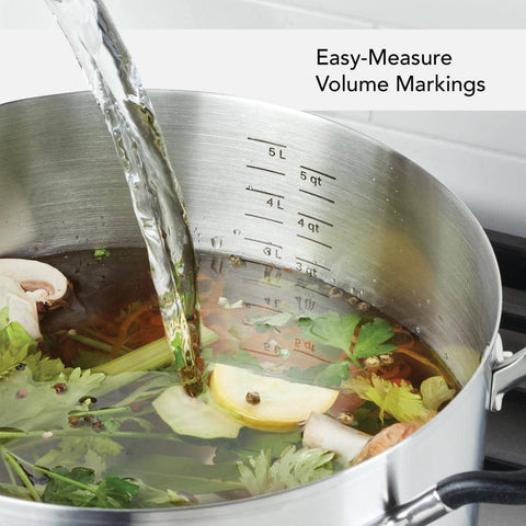 Stainless Steel, 10 - Piece, Stainless Steel Cookware Set - with | Sold by Uncle Wiener's Wholesale