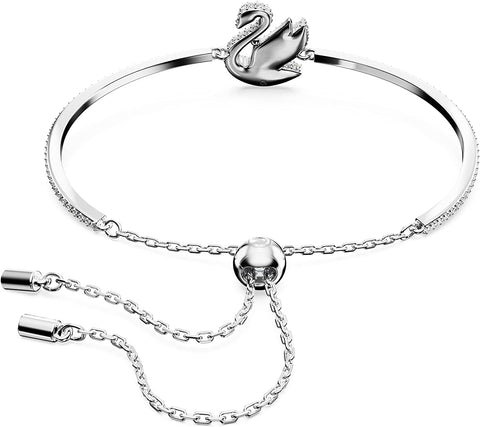 Swarovski Iconic Swan Crystal Necklace, Earrings, Bracelet Jewelry Collection, Clear Crystals on a Rhodium Tone Finish - with | Sold by Uncle Wiener's Wholesale