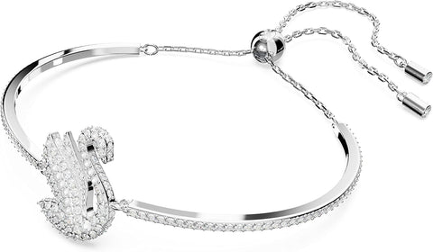 Swarovski Iconic Swan Crystal Necklace, Earrings, Bracelet Jewelry Collection, Clear Crystals on a Rhodium Tone Finish - with | Sold by Uncle Wiener's Wholesale