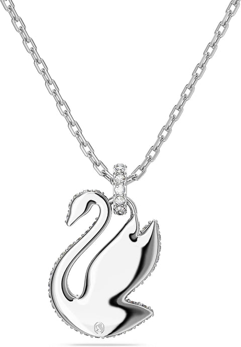 Swarovski Iconic Swan Crystal Necklace, Earrings, Bracelet Jewelry Collection, Clear Crystals on a Rhodium Tone Finish - with | Sold by Uncle Wiener's Wholesale