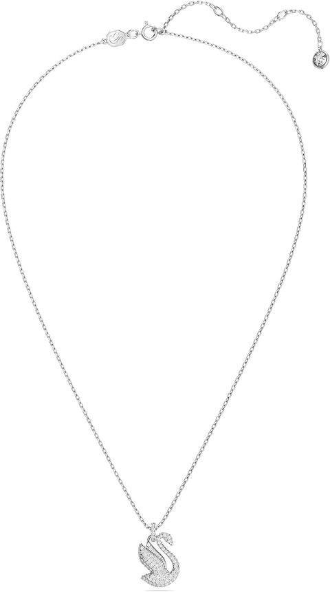 Swarovski Iconic Swan Crystal Necklace, Earrings, Bracelet Jewelry Collection, Clear Crystals on a Rhodium Tone Finish - with | Sold by Uncle Wiener's Wholesale