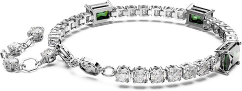Swarovski Matrix Tennis Bracelet, Pink and Clear Round - Cut Stones in a Rhodium Finished Setting - with | Sold by Uncle Wiener's Wholesale