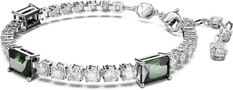 Swarovski Matrix Tennis Bracelet, Pink and Clear Round - Cut Stones in a Rhodium Finished Setting - with | Sold by Uncle Wiener's Wholesale