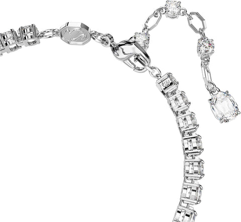 Swarovski Matrix Tennis Bracelet, Pink and Clear Round - Cut Stones in a Rhodium Finished Setting - with | Sold by Uncle Wiener's Wholesale