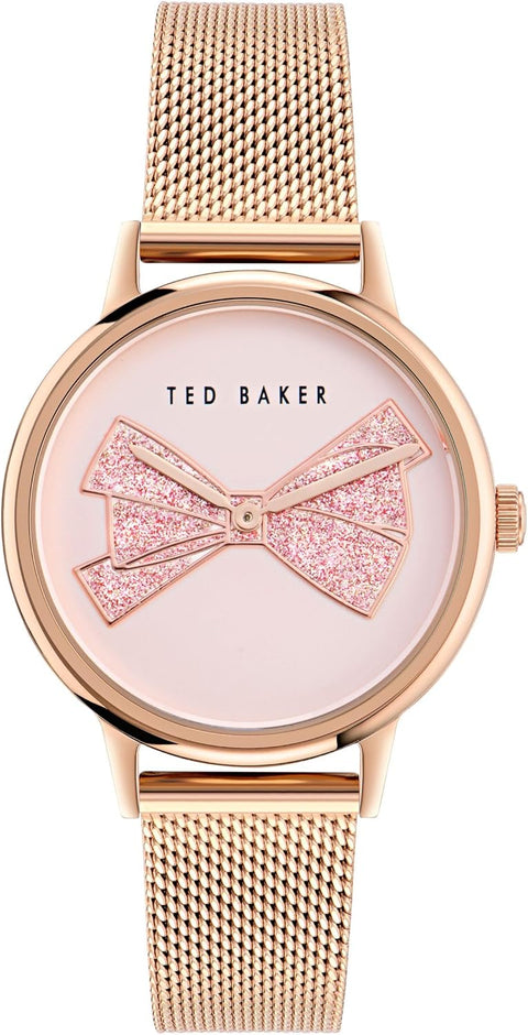 Ted Baker Ladies Yellow Gold Mesh Band Bracelet Watch - with | Sold by Uncle Wiener's Wholesale