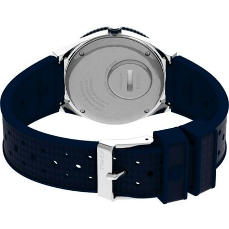 Timex TW2V32100 Men's Q Quartz Blue Dial Rubber Strap Watch - with Other | Sold by Uncle Wiener's Wholesale