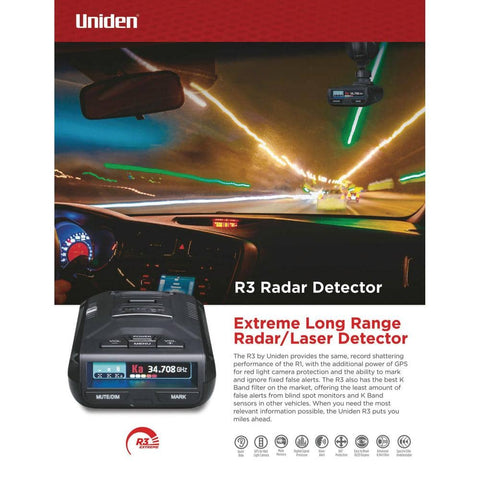 Uniden Extremely Long - Range Radar Detector/Laser Detector with GPS - with | Sold by Uncle Wiener's Wholesale