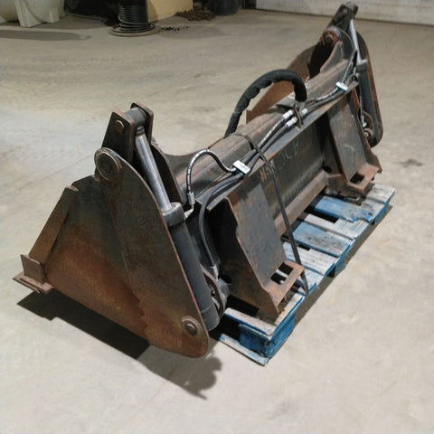 Used 68" 2 - in - 1 Skid Steer Bucket with Hydraulic Function - with | Sold by Uncle Wiener's Wholesale