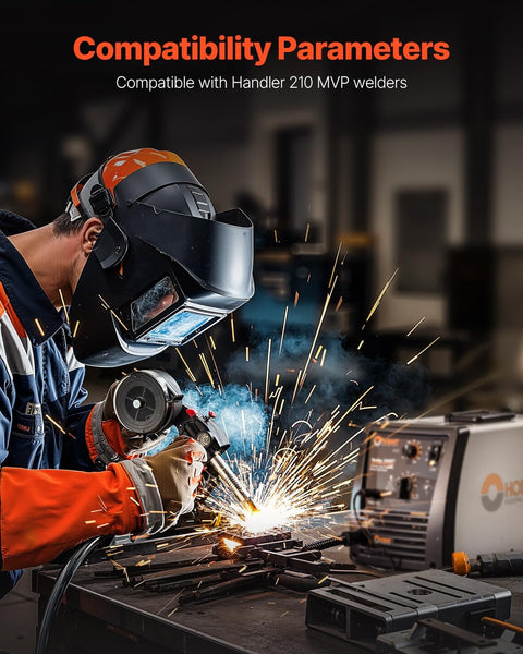 VEVOR 100Amp Spool Gun with 10FT Cable, Compatible with Hobart Handler 210 MVP Mig Welders, Suitable for 0.023", 0.030" and 0.035" Flux Core/Solid/Aluminum Welding Wires - with 100A 10ft | Sold by Uncle Wiener's Wholesale