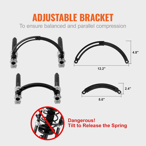 VEVOR Coil Spring Compressor Tool, 2 pcs Heavy Duty Macpherson Strut Spring Compressor Set, 2646 lbs Strut Spring Compressor with Safety Bracket and Carrying Case, for Car Truck ATV UTV - with | Sold by Uncle Wiener's Wholesale