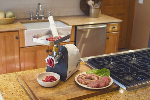 Weston Brands Medium Grind / Electric Meat Grinder (575 - Watt) - with | Sold by Uncle Wiener's Wholesale