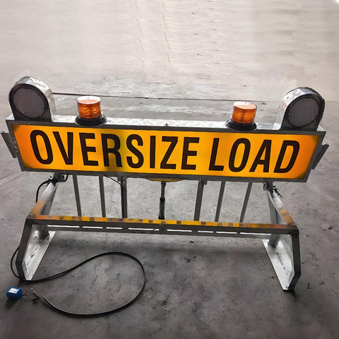 Wide Load & Pilot Car LED Warning Sign with Hydraulic Lift 2934814 - with | Sold by Uncle Wiener's Wholesale