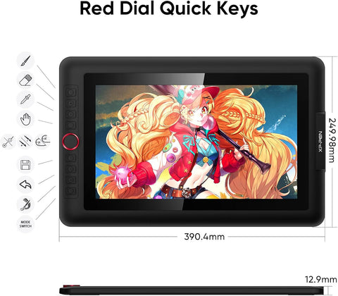 XPPen Drawing Tablet with Screen Full - Laminated Graphics Drawing Monitor Artist13.3 Pro Graphics Tablet with Adjustable Stand and 8 Shortcut Keys (8192 Levels Pen Pressure, 123% sRGB) - with | Sold by Uncle Wiener's Wholesale